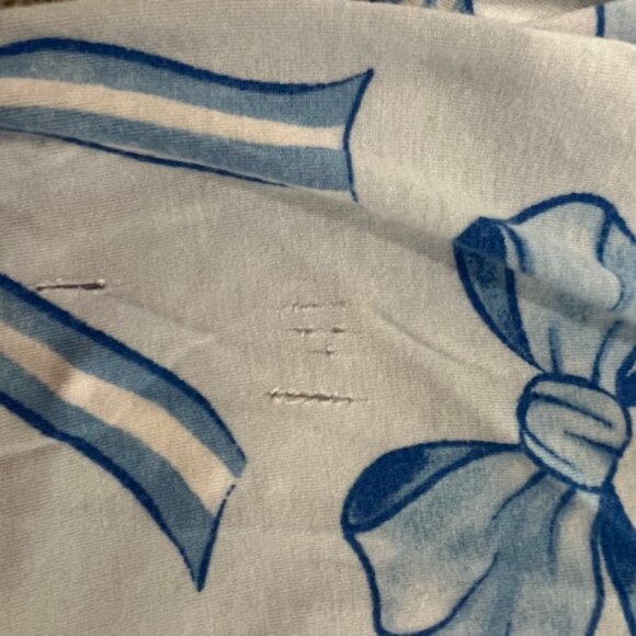 In My Sundays Blue Bow Long Pajama Set - XL - Picture 5 of 5